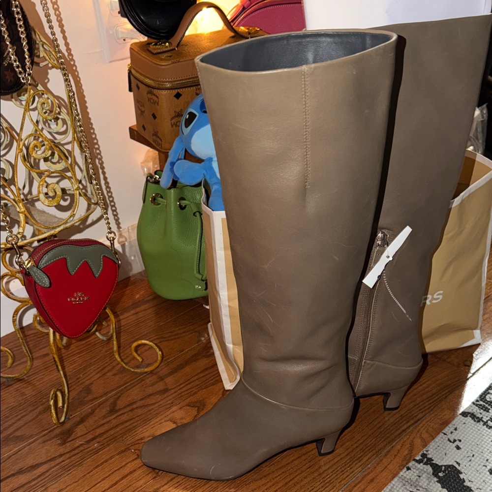 Elegant Brown Knee-High Boots
